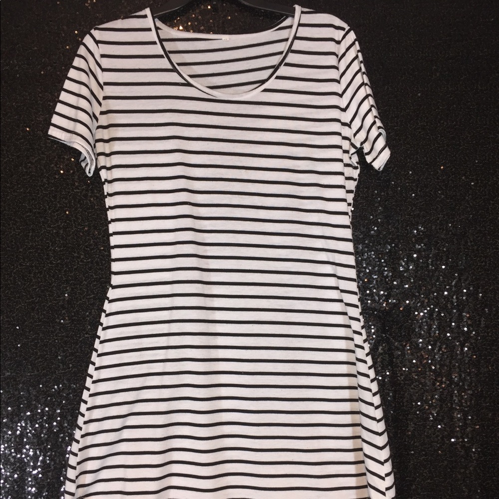 Striped T-shirt dress